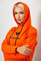 Спортивний костюм жіночий двонитка  уцінка, колір помаранчевий, 214R1419-007-U-17