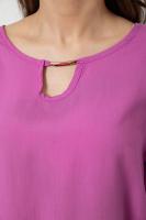 Блузка жіноча однотонна, колір бузковий, 244RM208