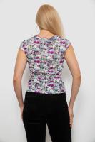 Блуза з квітковим принтом, колір бузковий, 230R262-1