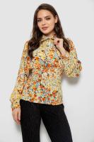 Блуза жіноча з принтом, колір помаранчевий, 230R1502-6