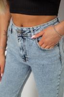 Джинси жіночі однотонні Skinny, колір блакитний, 244R1744S21