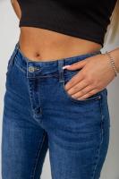 Джинси жіночі однотонні Skinny, колір синій, 244R7217