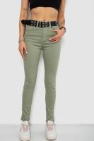 Джинси жіночі Skinny Американки, колір оливковий, 182R00252
