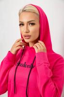 Спортивний костюм жіночий двонитка, колір рожевий, 214R1419-006