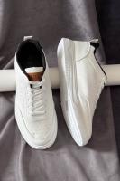 Кеди чоловічі, колір біло-чорний, 248RR127