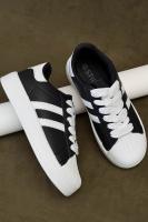 Кросівки жіночі демісезонні, колір чорно-білий, 248RBK10-2