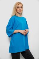 Футболка жіноча однотонна, колір блакитний, 244R3018