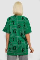 Футболка жіноча з принтом, колір зелений, 244R4016