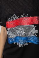 Футболка жіноча з принтом, колір чорний, 244RW532