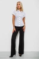Сорочка жіноча однотонна  -уцінка, колір білий, 230R068-1-U-319